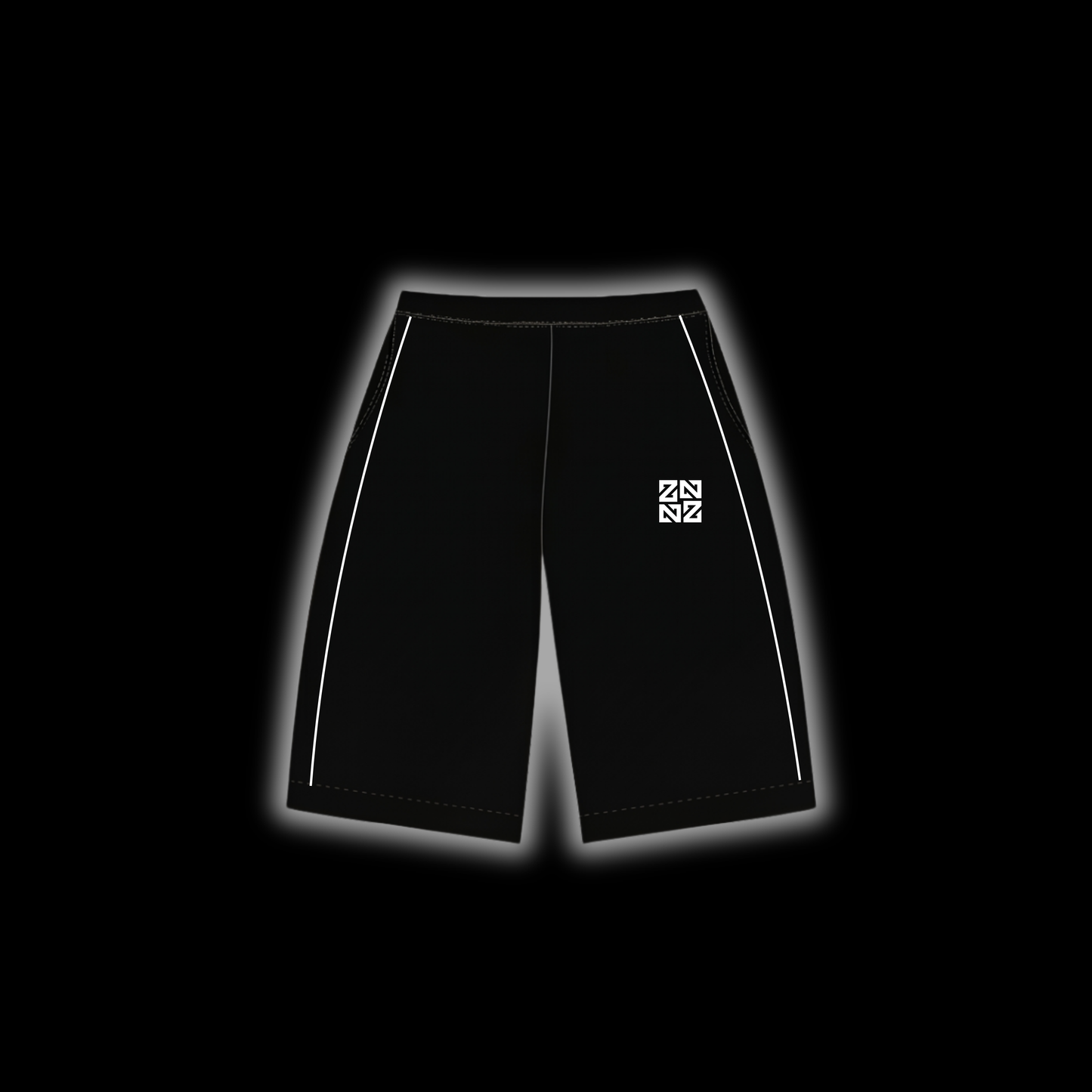 "BOSSWORK" TRACK SHORTZ [BLACK/WHITE]