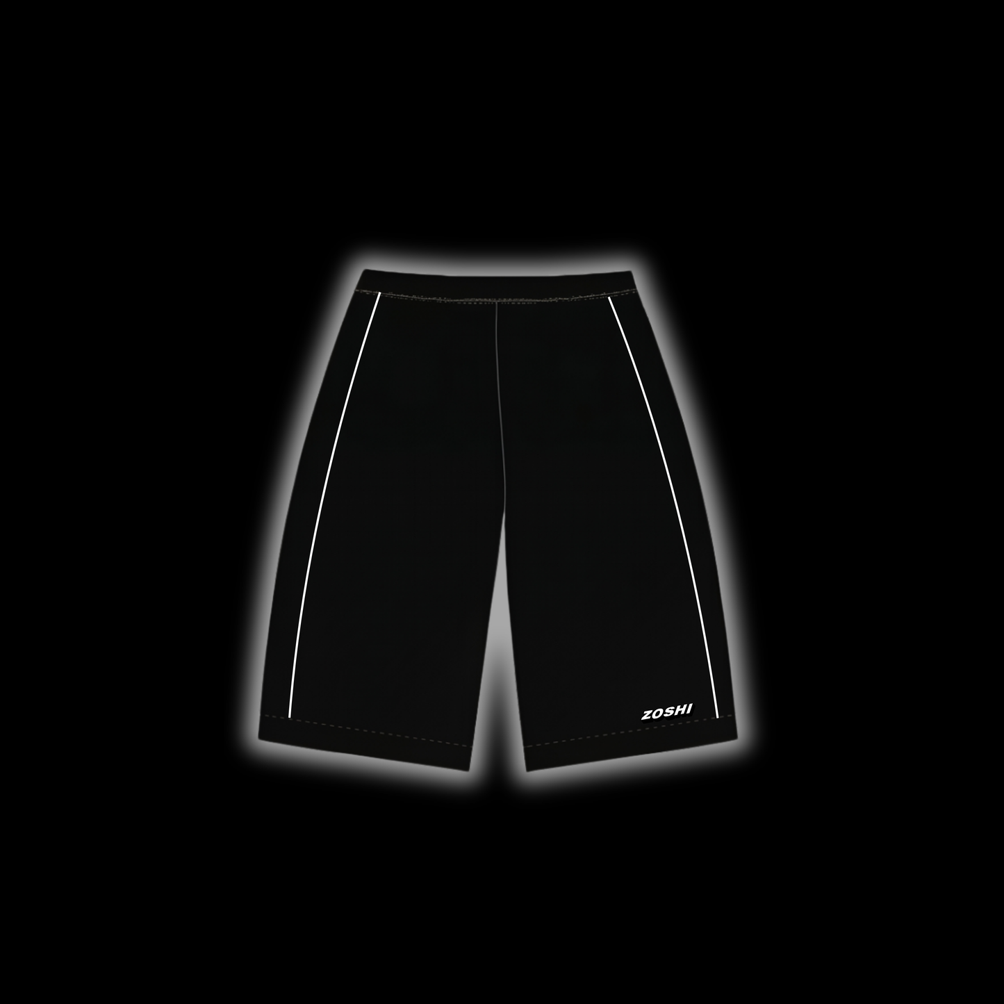 "BOSSWORK" TRACK SHORTZ [BLACK/WHITE]