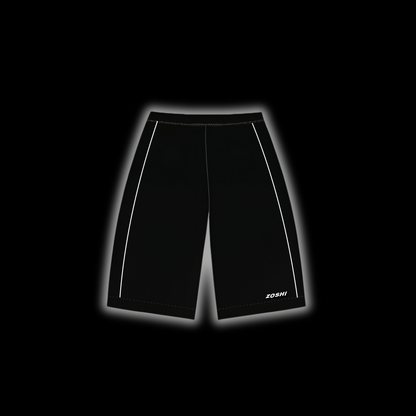 "BOSSWORK" TRACK SHORTZ [BLACK/WHITE]
