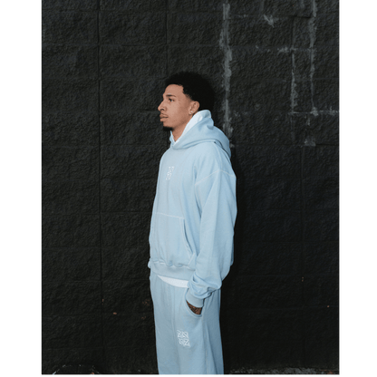 "STITCHNOLILO" HOODIE [BABY BLUE]