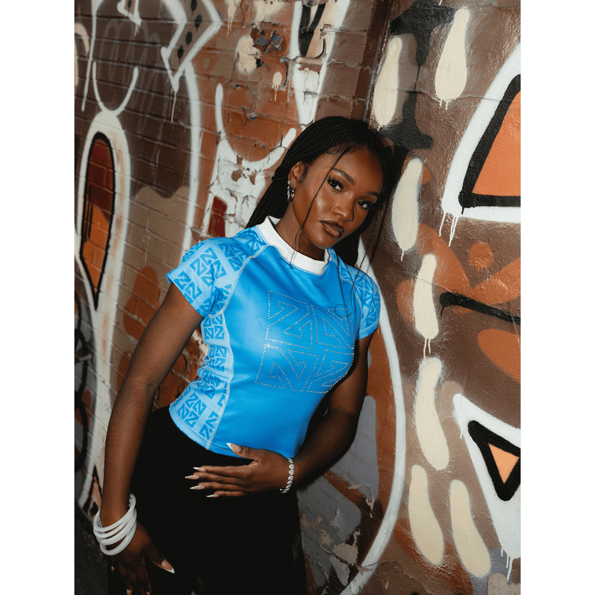"CRYSTALWORK" WOMEN TEE