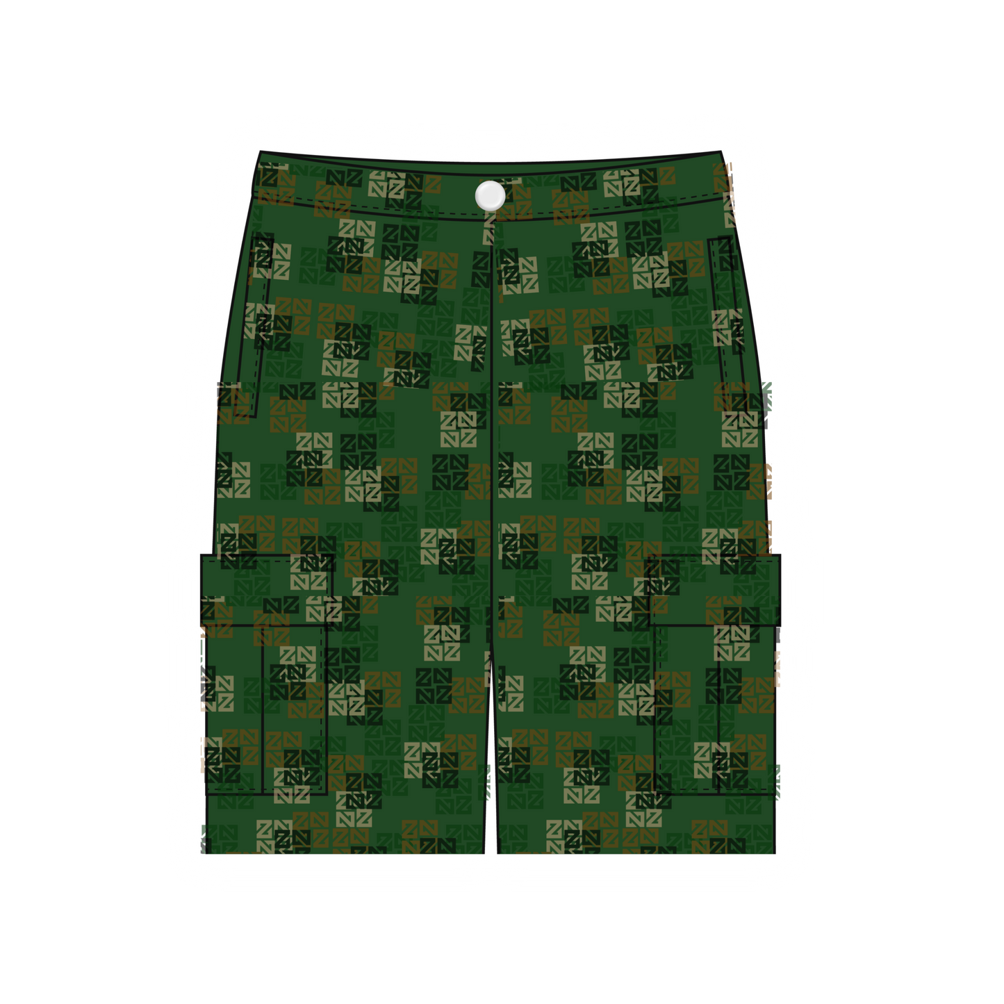 MONAGRAM "CAMO CARGO SHORTZ"