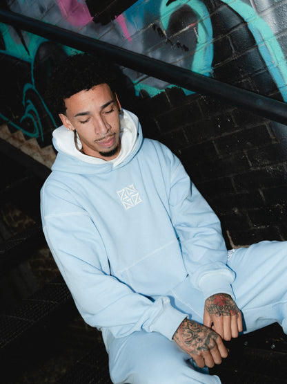 "STITCHNOLILO" HOODIE [BABY BLUE]