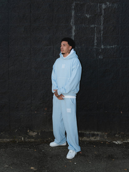 "STITCHNOLILO" SWEATPANTS [BABY BLUE]